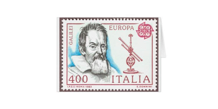Galileo Galilei Astronomy Card