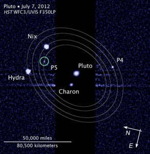 A fifth moon for Pluto